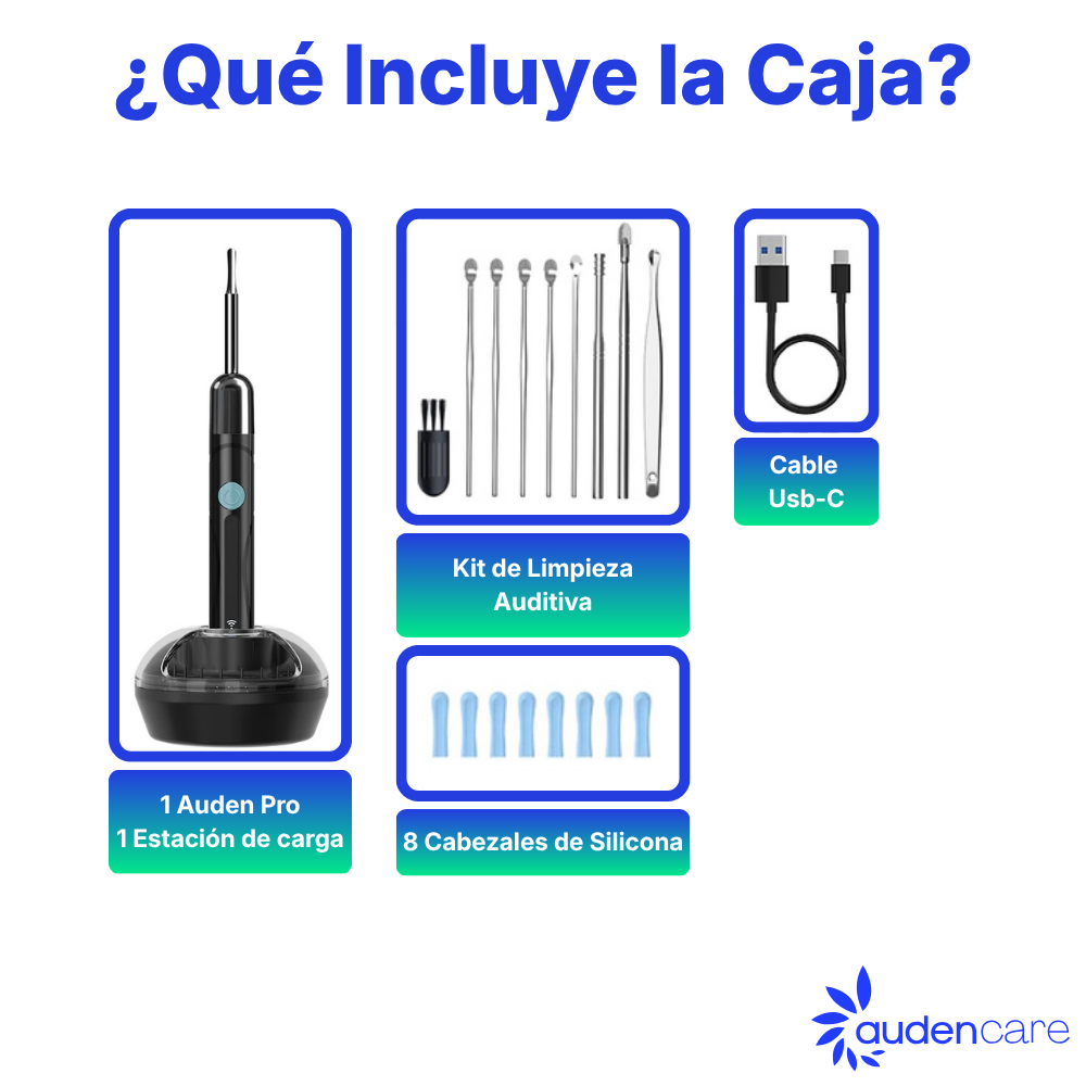 Auden One™ - Limpiador de Oídos con Cámara