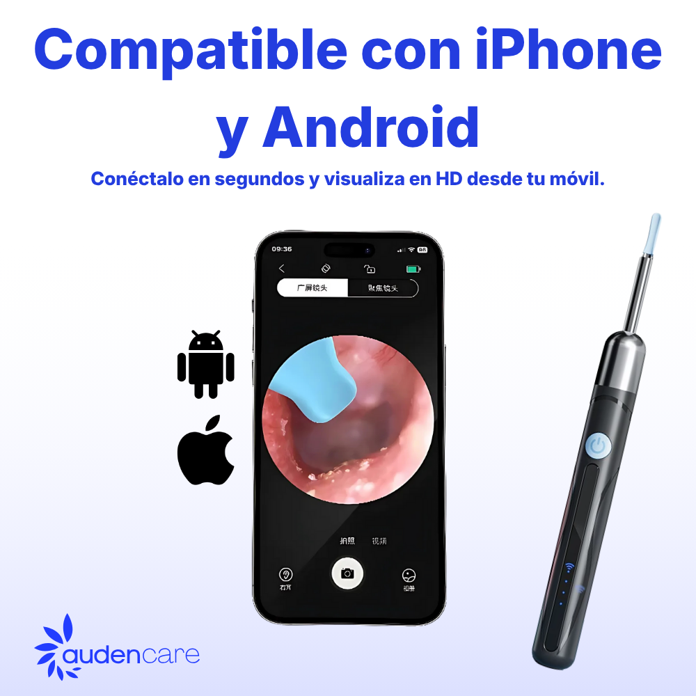 Auden One™ - Limpiador de Oídos con Cámara